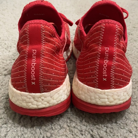 Red/pink Women’s ADIDAS pure boost x 10 - Picture 3 of 7